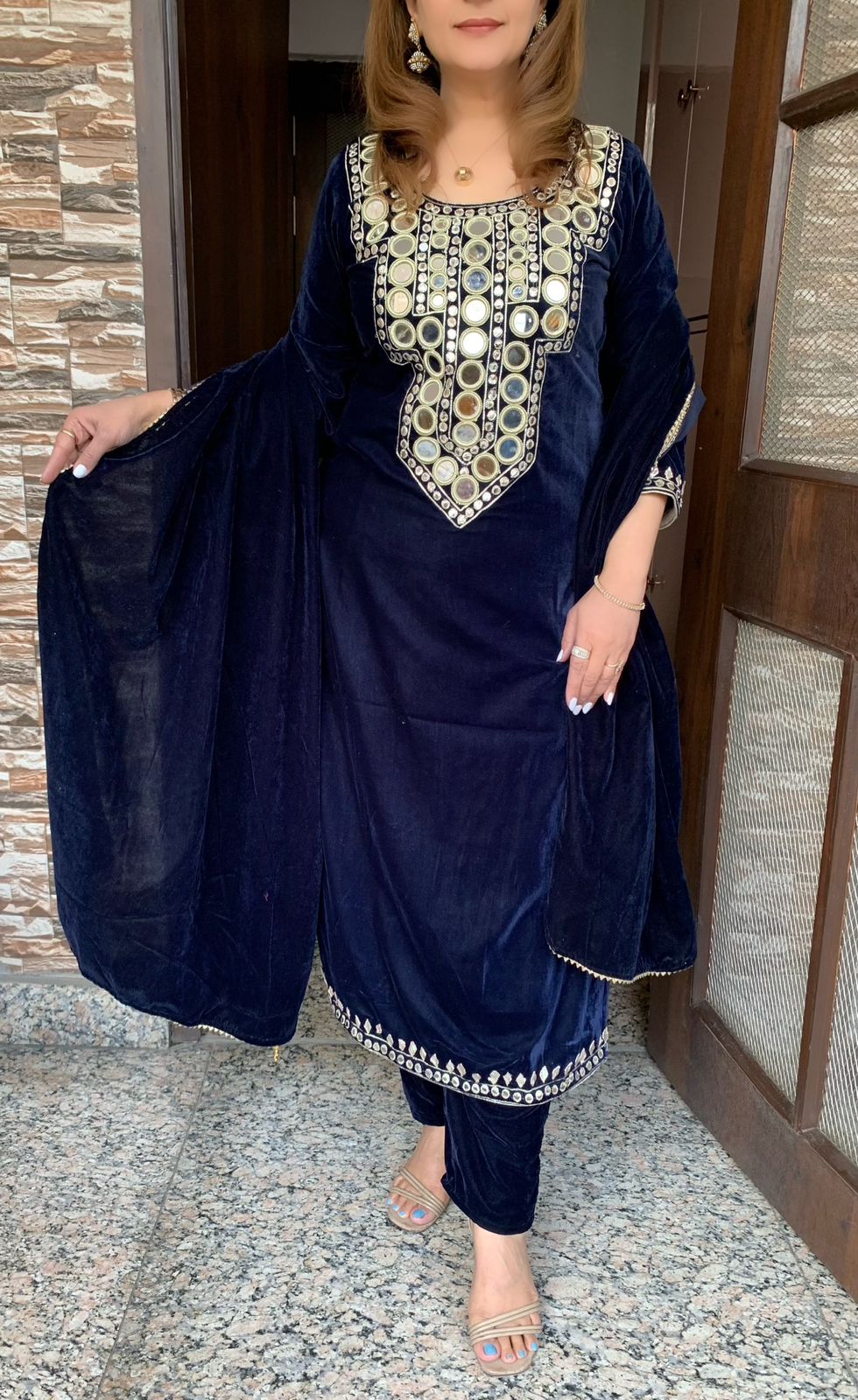Warm Velvet Kurtis