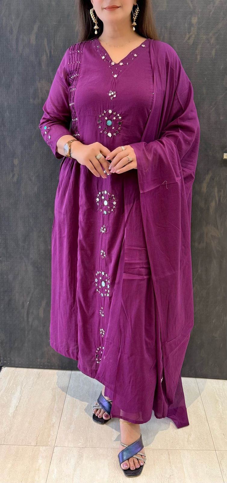 SDC-TVC-2247 Pure Mul Cotton 3 Piece Kurti Set