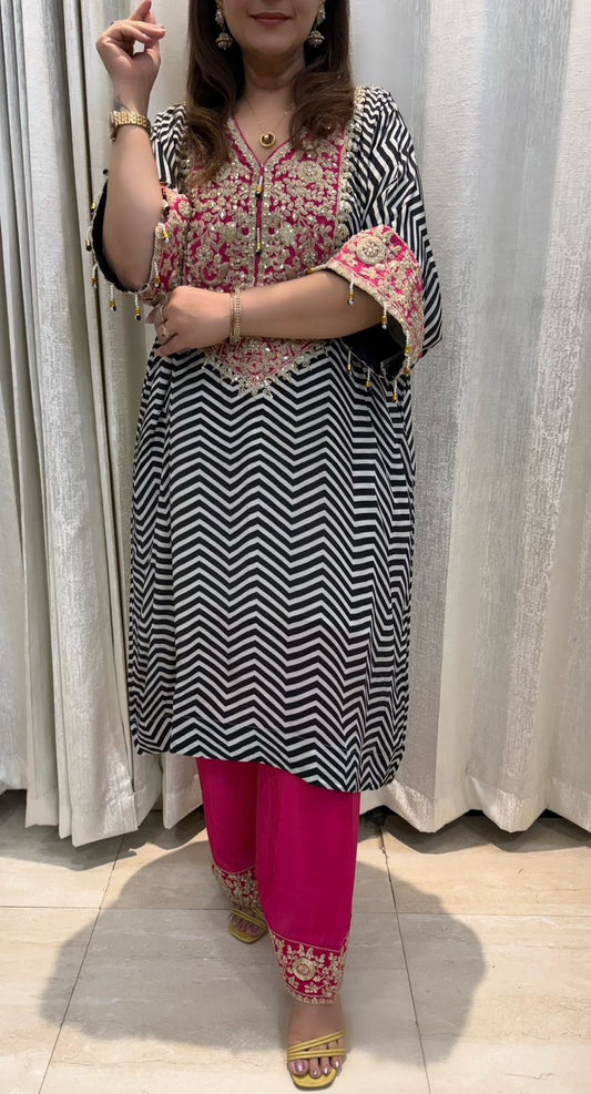 SDC-4746 Pure Crepe 2 Piece Chooga Co ord Set