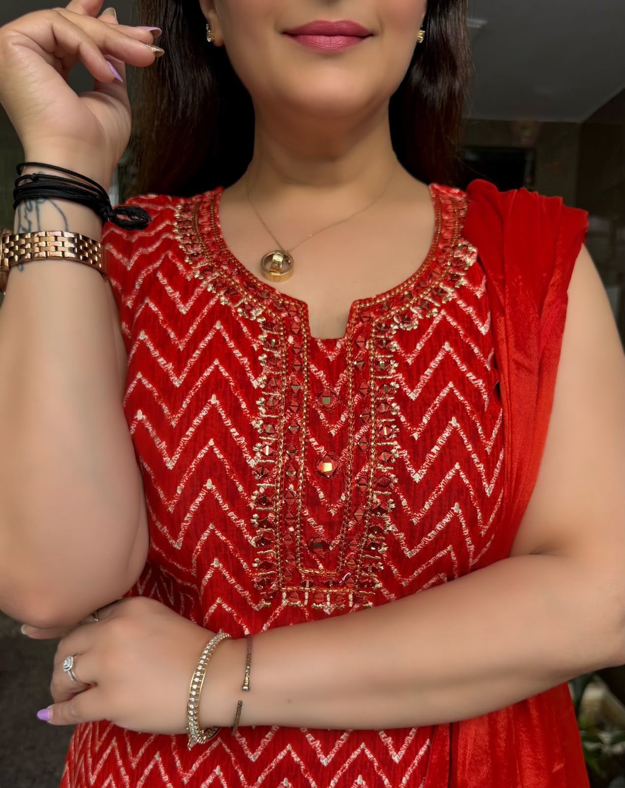 SDC-4865. Rayon 3 Piece Kurti Set