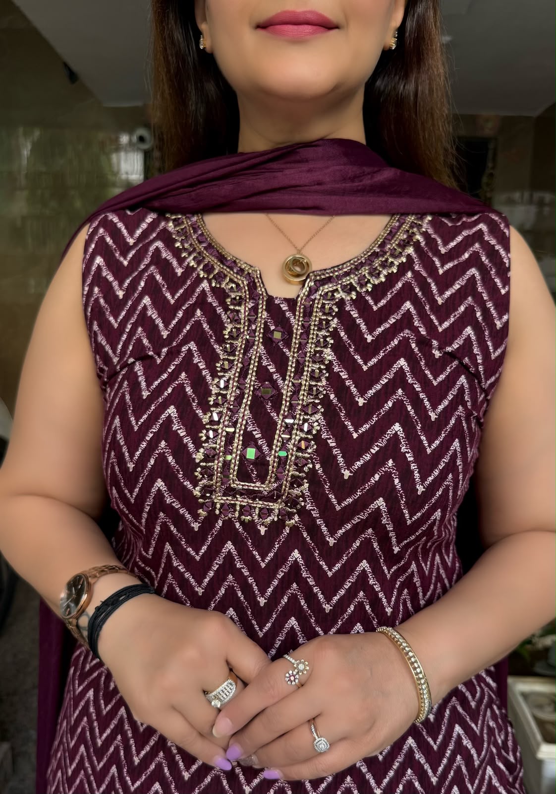 SDC-4866. Rayon 3 Piece Kurti Set