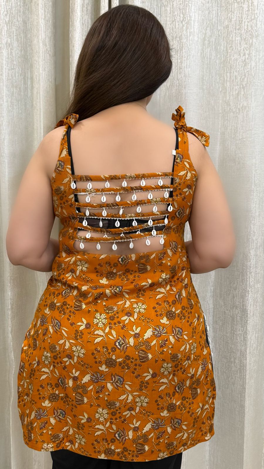 SDC-TVC-2256. Noodle Strap Rayon Kurti