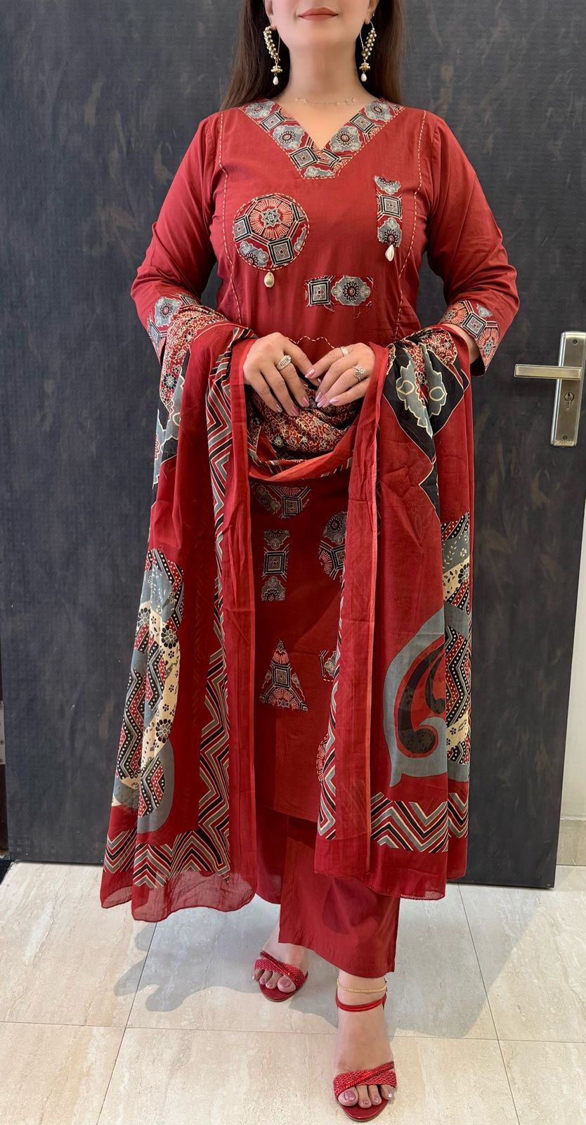 SDC-TVC-2249 Soft Cotton 3 Piece Kurti Set