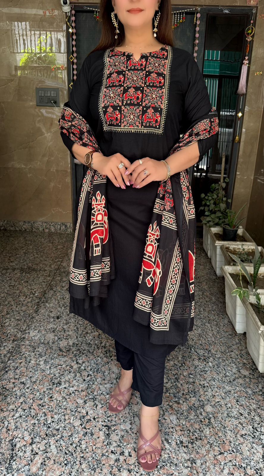 SDC-TVC-2251 Pure Cotton 3 Piece Kurti Set