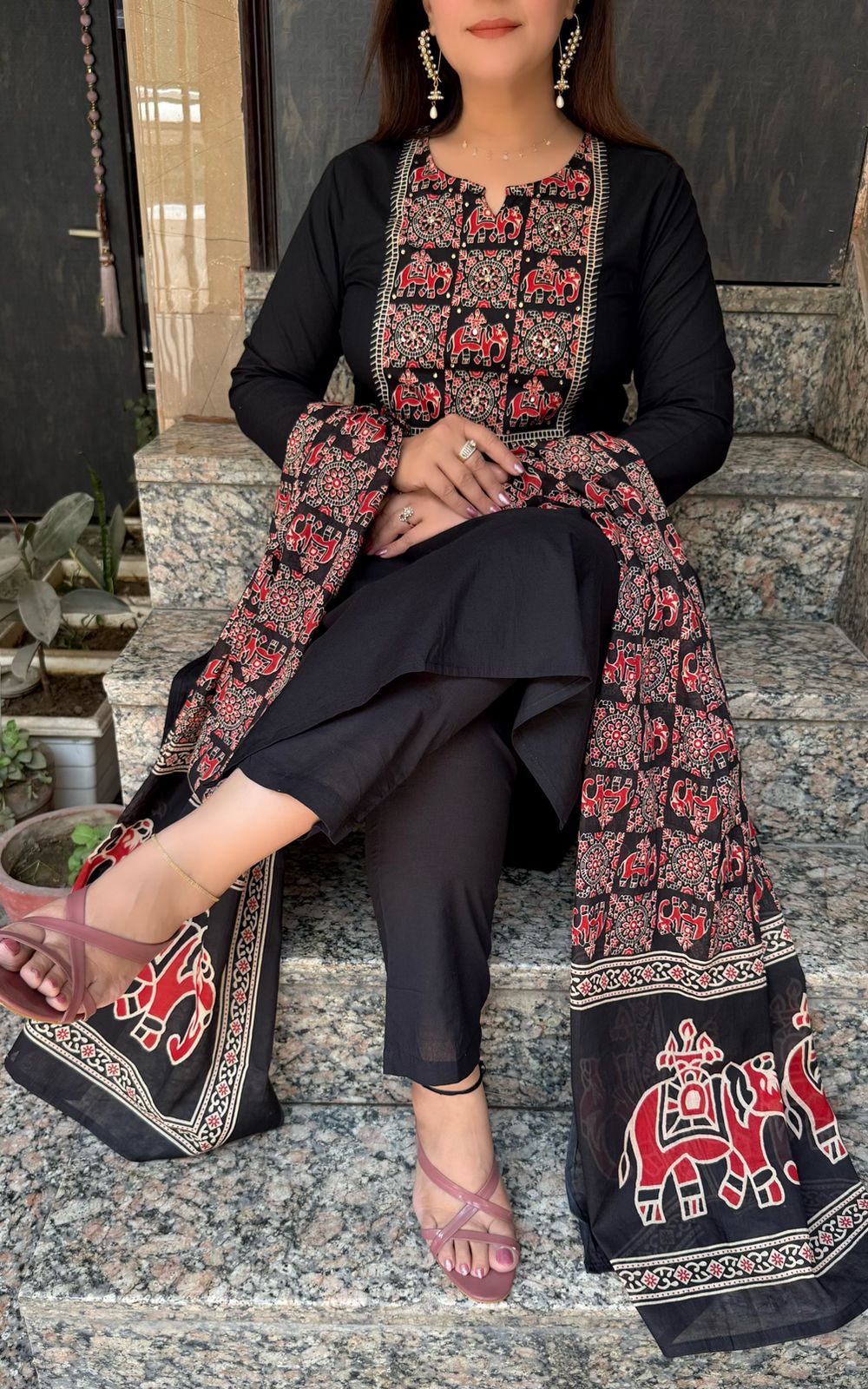 SDC-TVC-2251 Pure Cotton 3 Piece Kurti Set