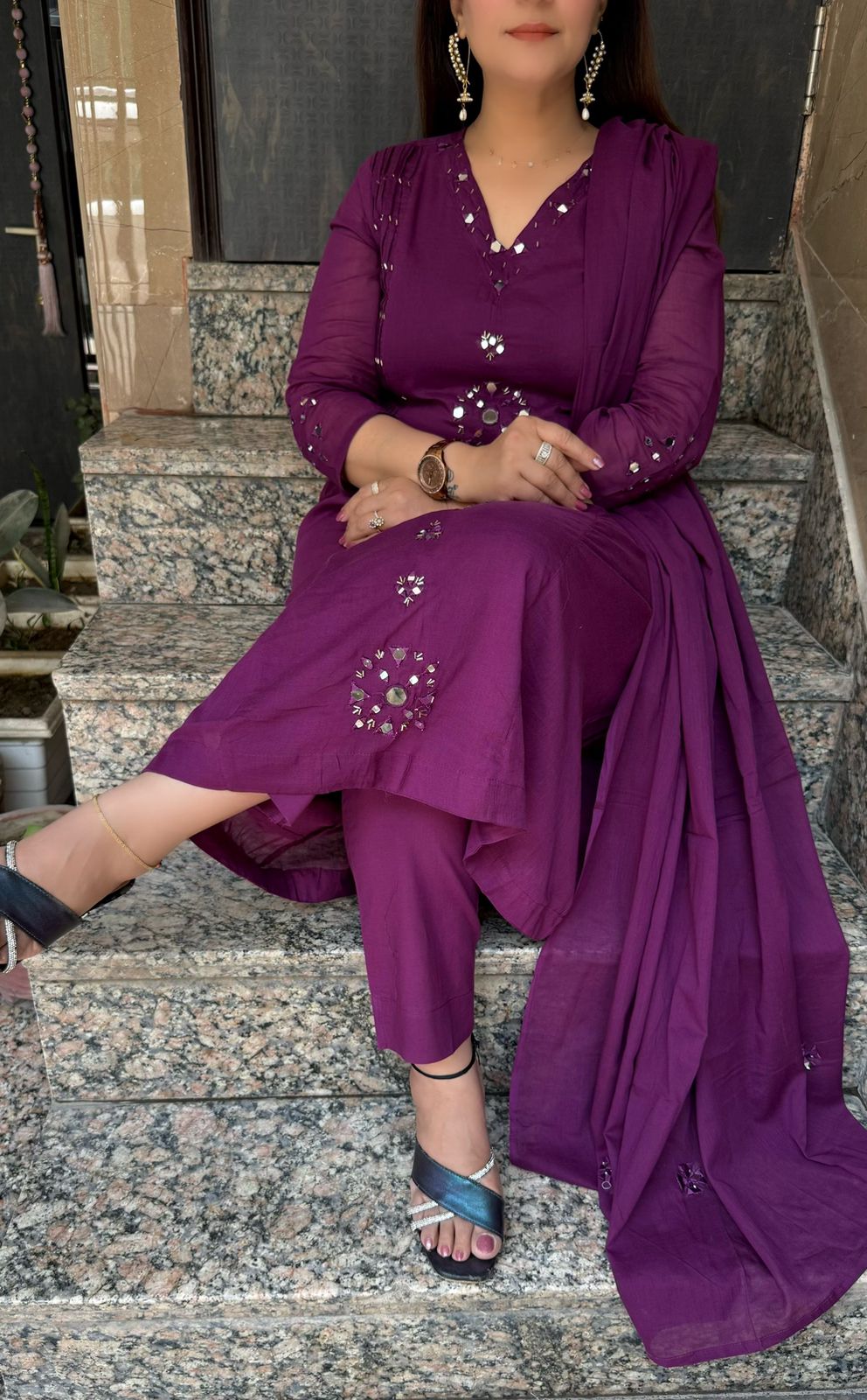 SDC-TVC-2247 Pure Mul Cotton 3 Piece Kurti Set