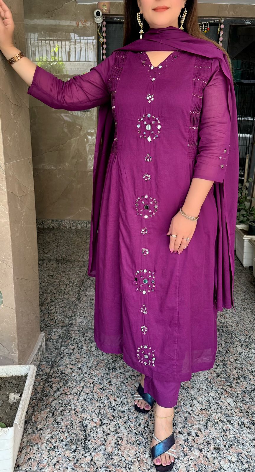 SDC-TVC-2247 Pure Mul Cotton 3 Piece Kurti Set