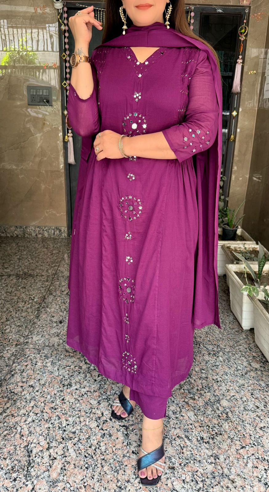 SDC-TVC-2247 Pure Mul Cotton 3 Piece Kurti Set