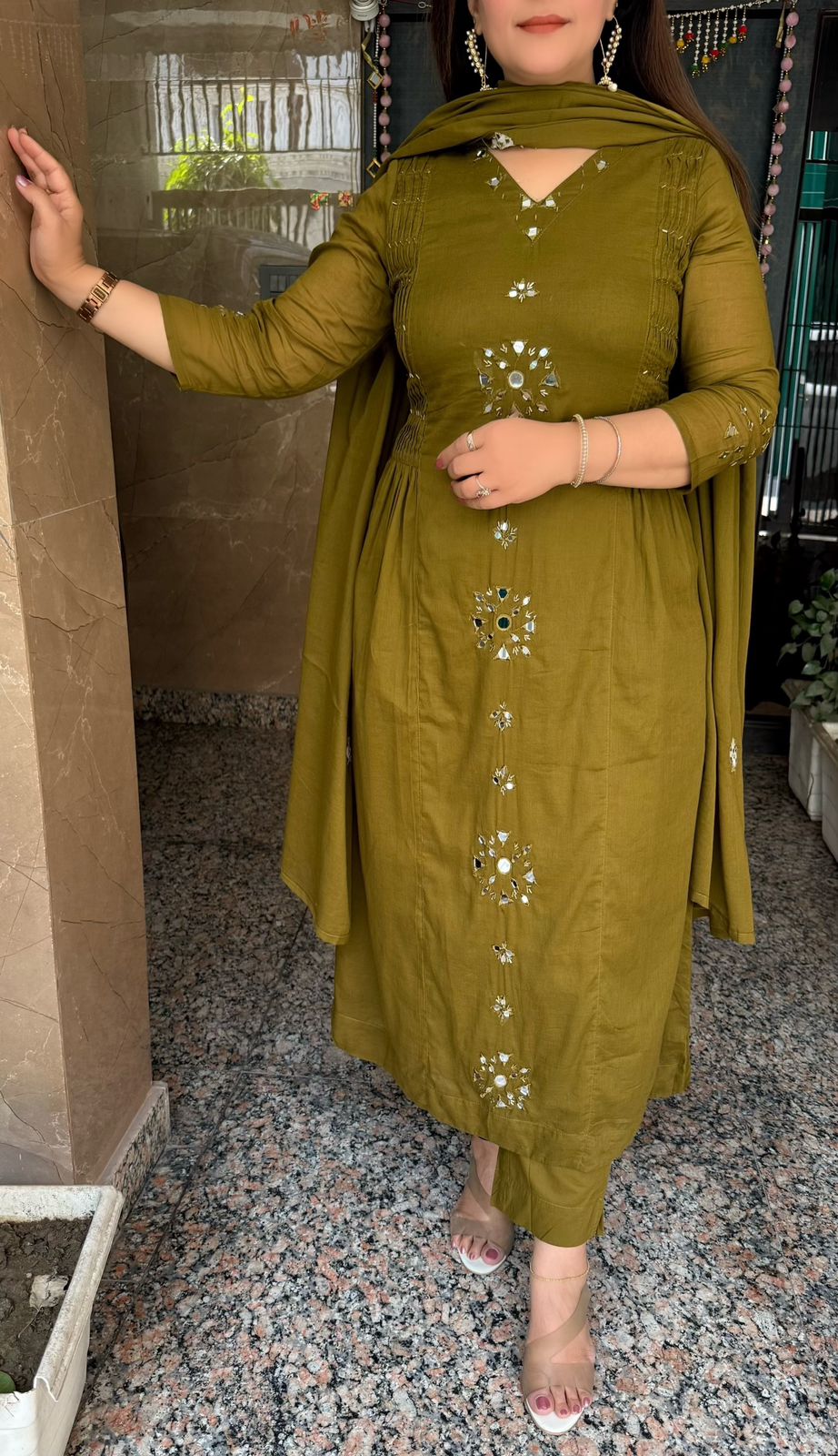 SDC-TVC-2248 Pure Mul Cotton 3 Piece Kurti Set