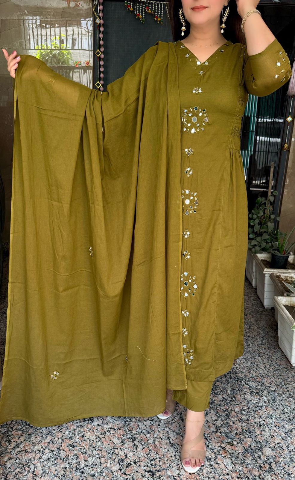SDC-TVC-2248 Pure Mul Cotton 3 Piece Kurti Set