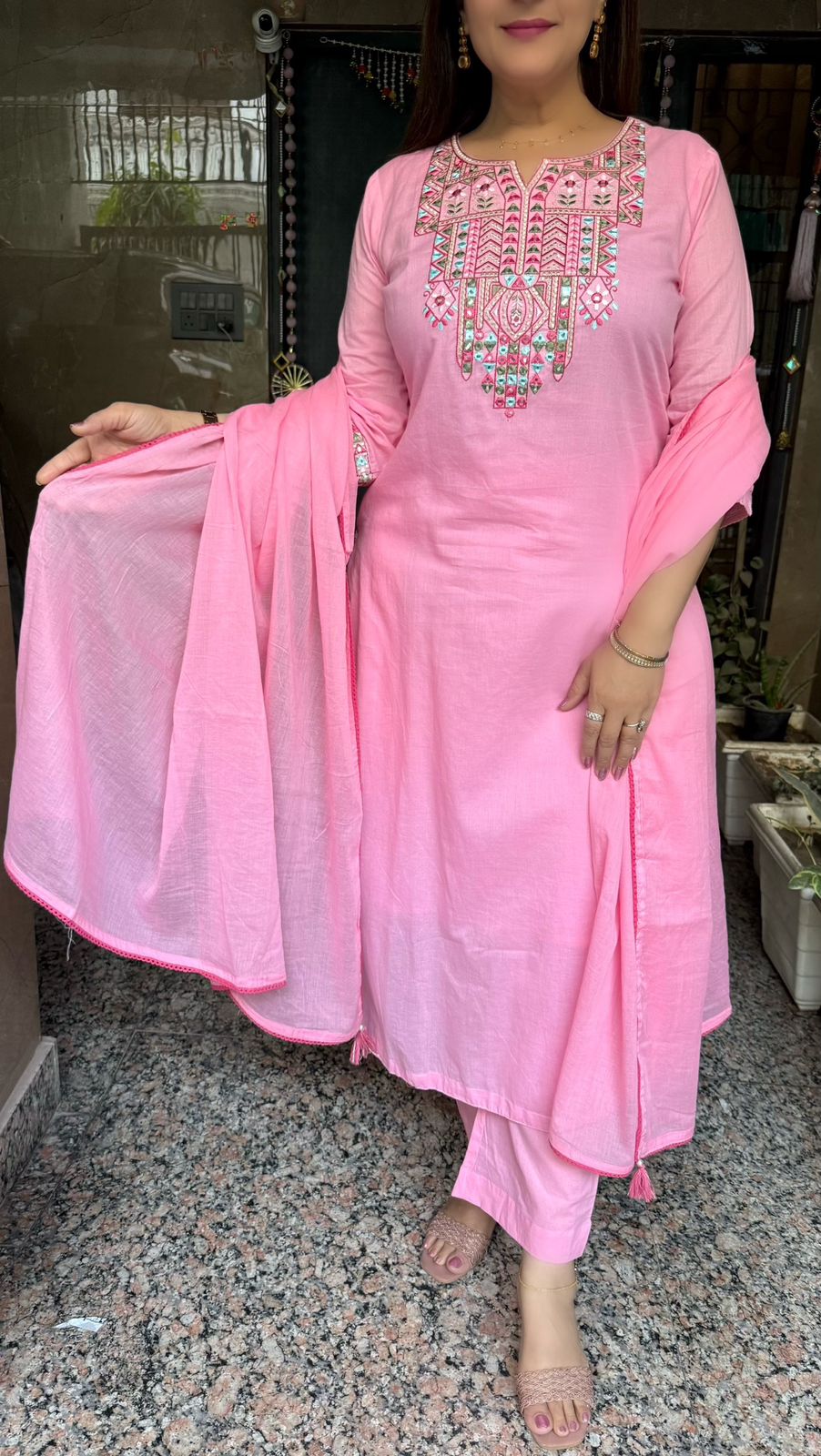 SDC-4731 Soft Mul Cotton 3 Piece Kurti Set