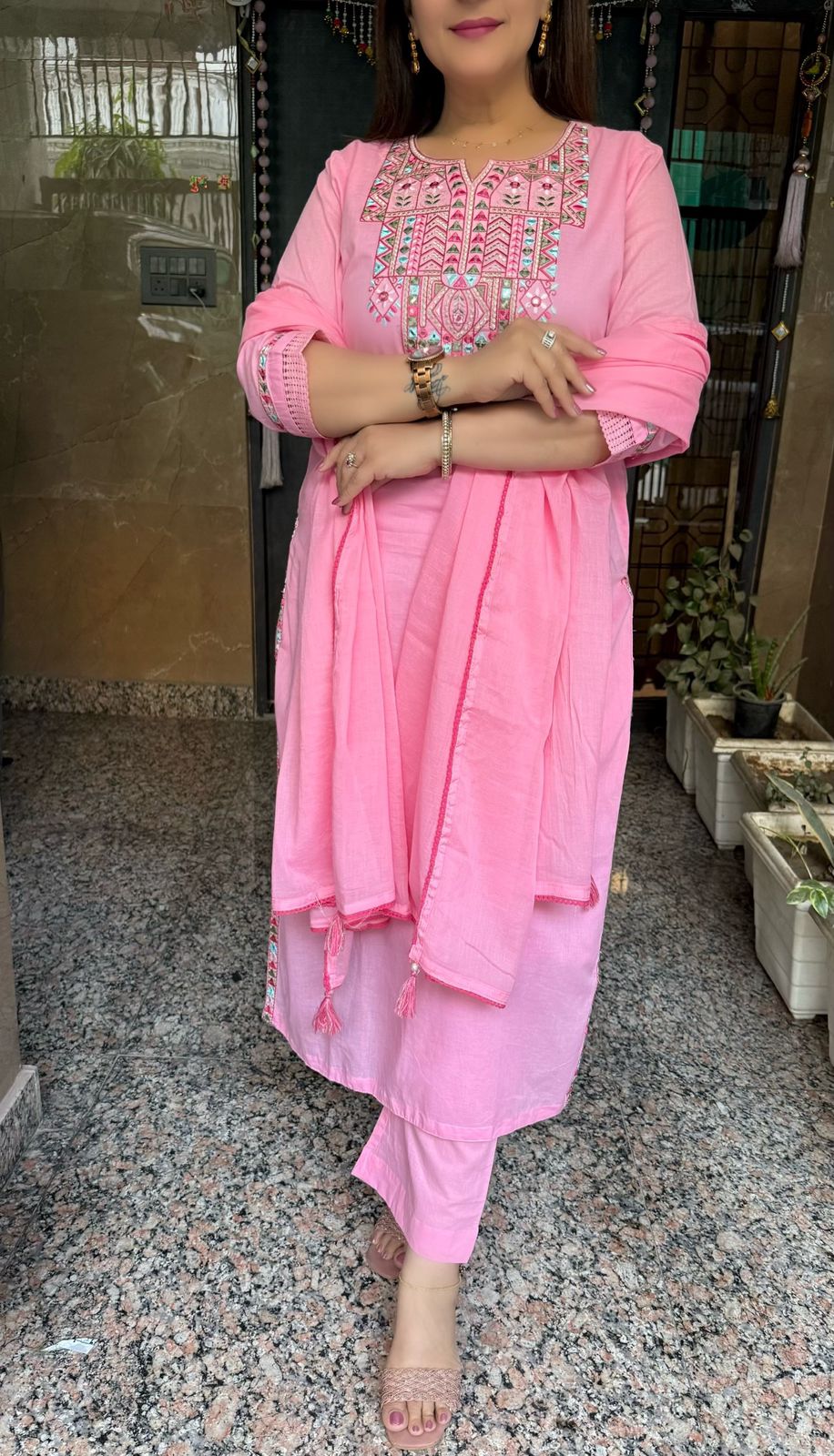 SDC-4731 Soft Mul Cotton 3 Piece Kurti Set