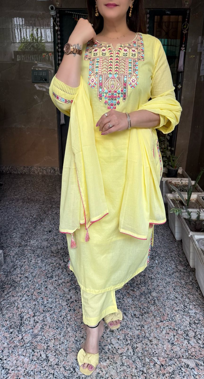 SDC-4732 Soft Mul Cotton 3 Piece Kurti Set