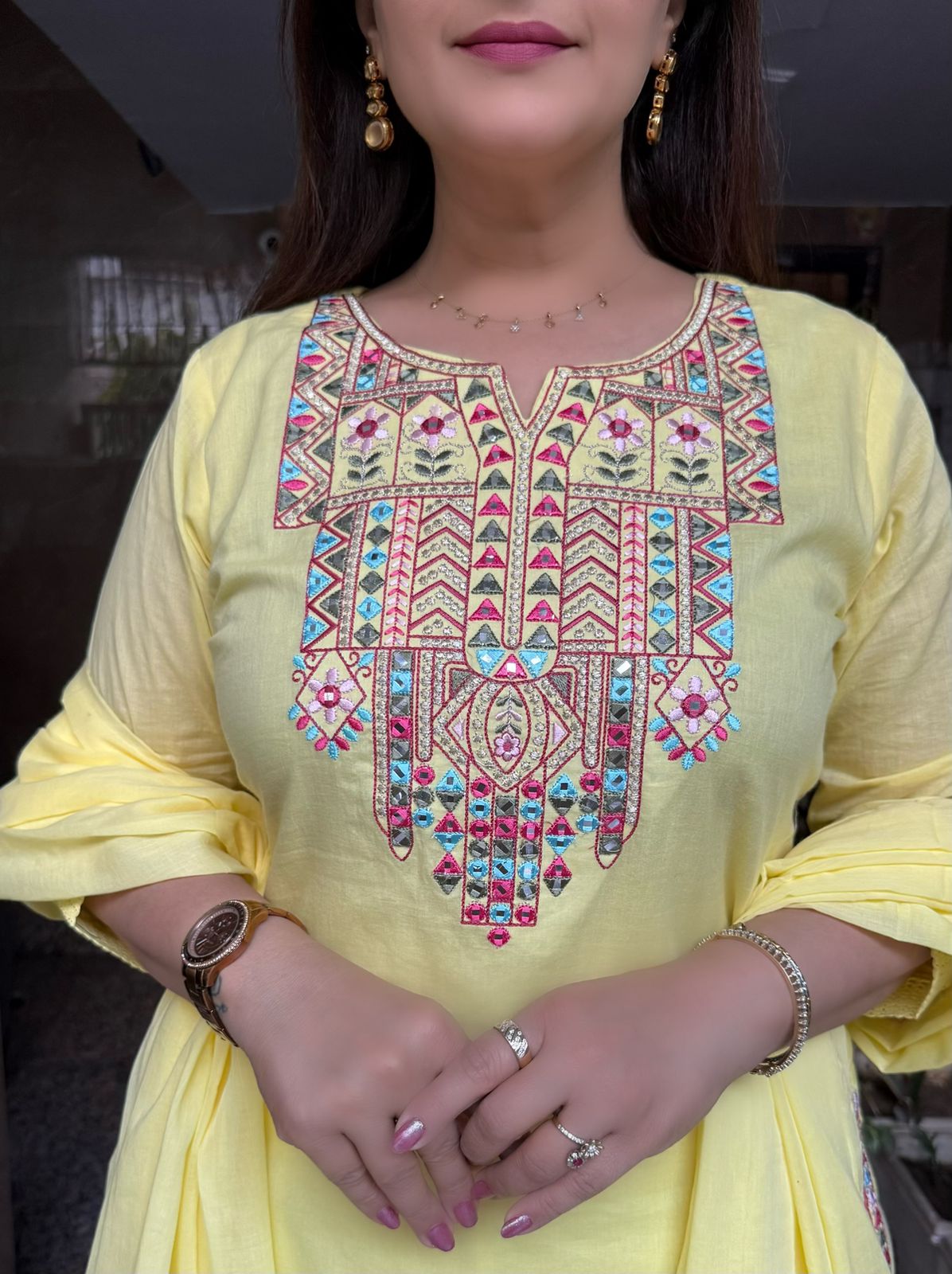 SDC-4732 Soft Mul Cotton 3 Piece Kurti Set