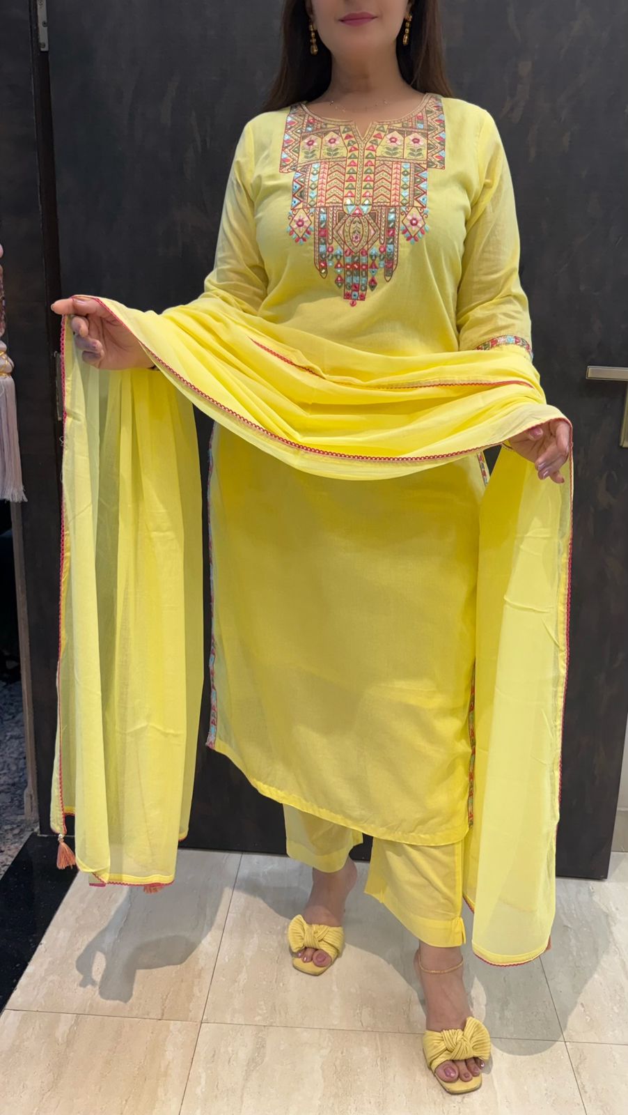 SDC-4732 Soft Mul Cotton 3 Piece Kurti Set