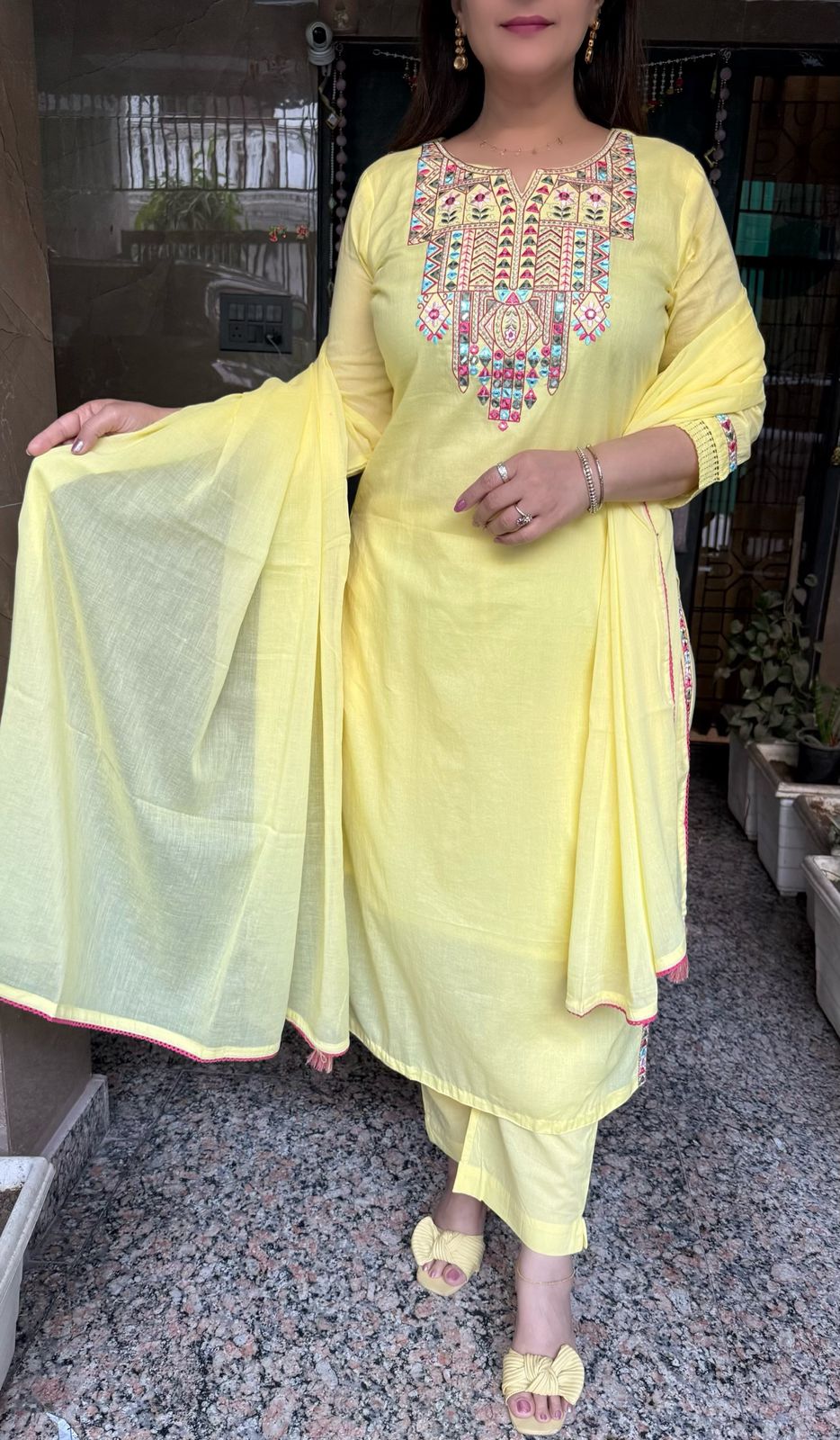 SDC-4732 Soft Mul Cotton 3 Piece Kurti Set
