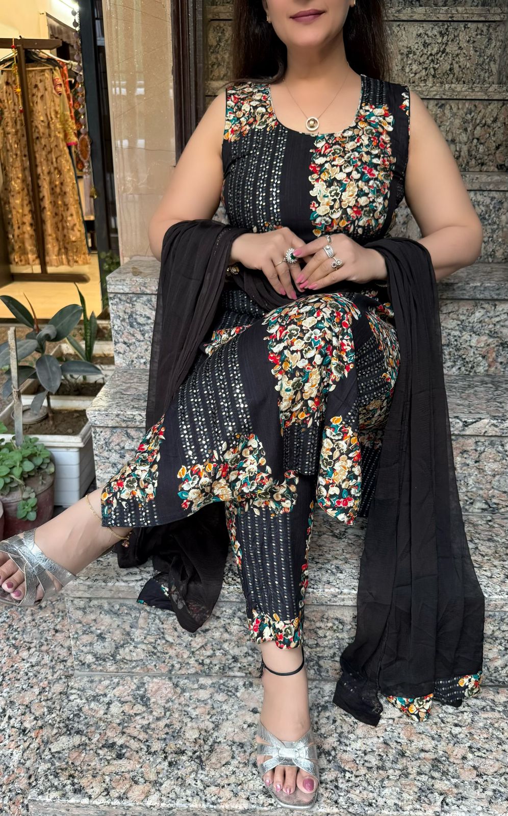 SDC-4743 Rayon 3 Piece Kurti Set