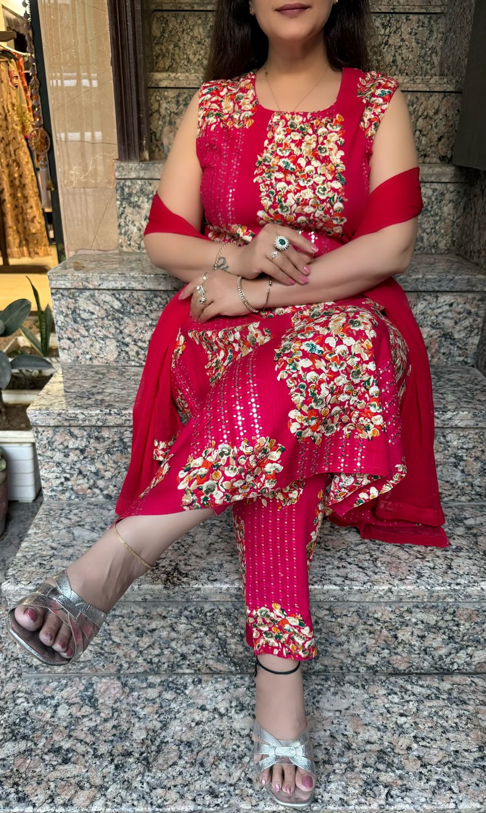 SDC-4744 Rayon 3 Piece Kurti Set