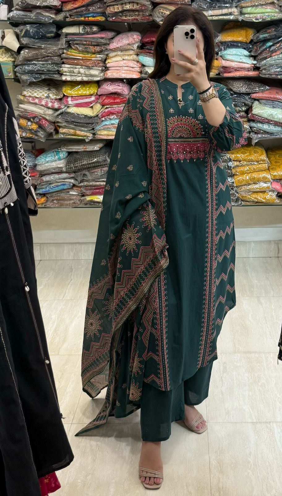 SDC-4770. Mul Cotton 3 Piece Kurti Set