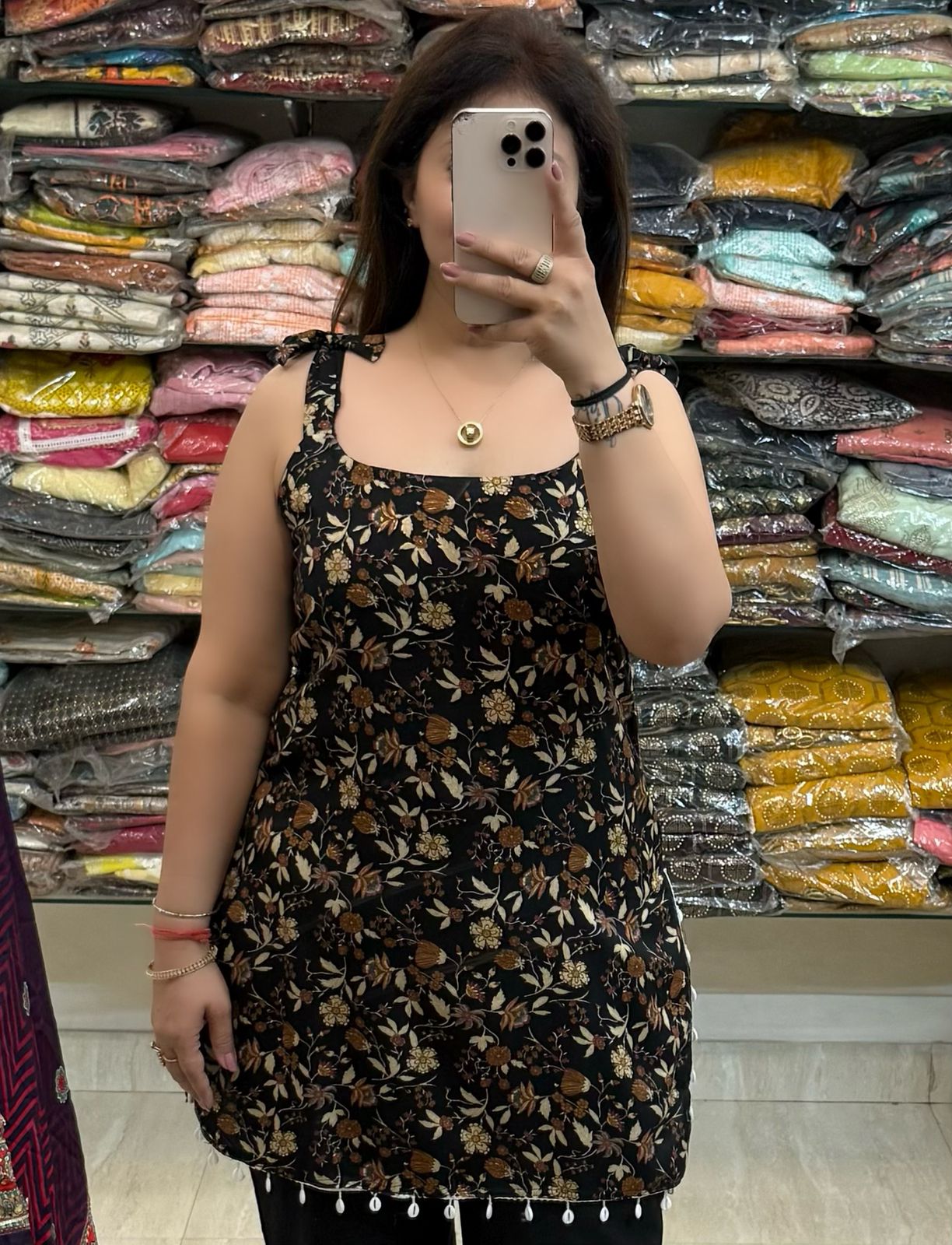 SDC-TVC-2254. Noodle Strap Rayon Kurti