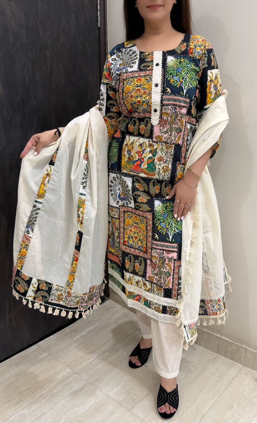 SDC-4780 Mul Cotton 3 Piece Kurti Set