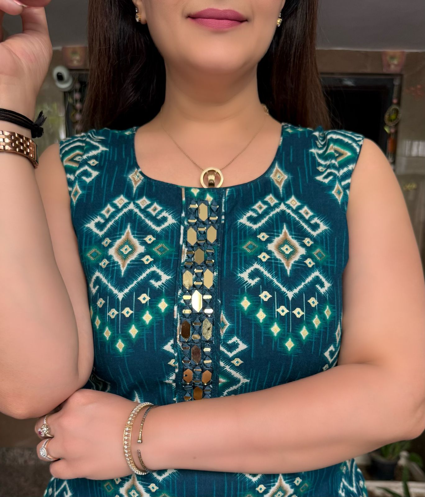 SDC-4803. Rayon 3 Piece Kurti Set