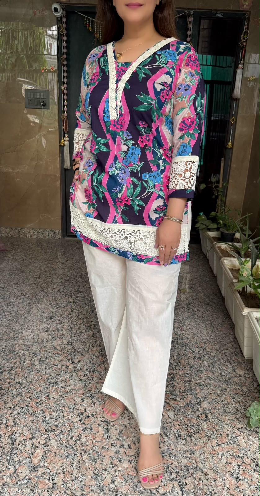 SDC-TVC-2266. Mul Cotton 2 Piece Co-ord Set