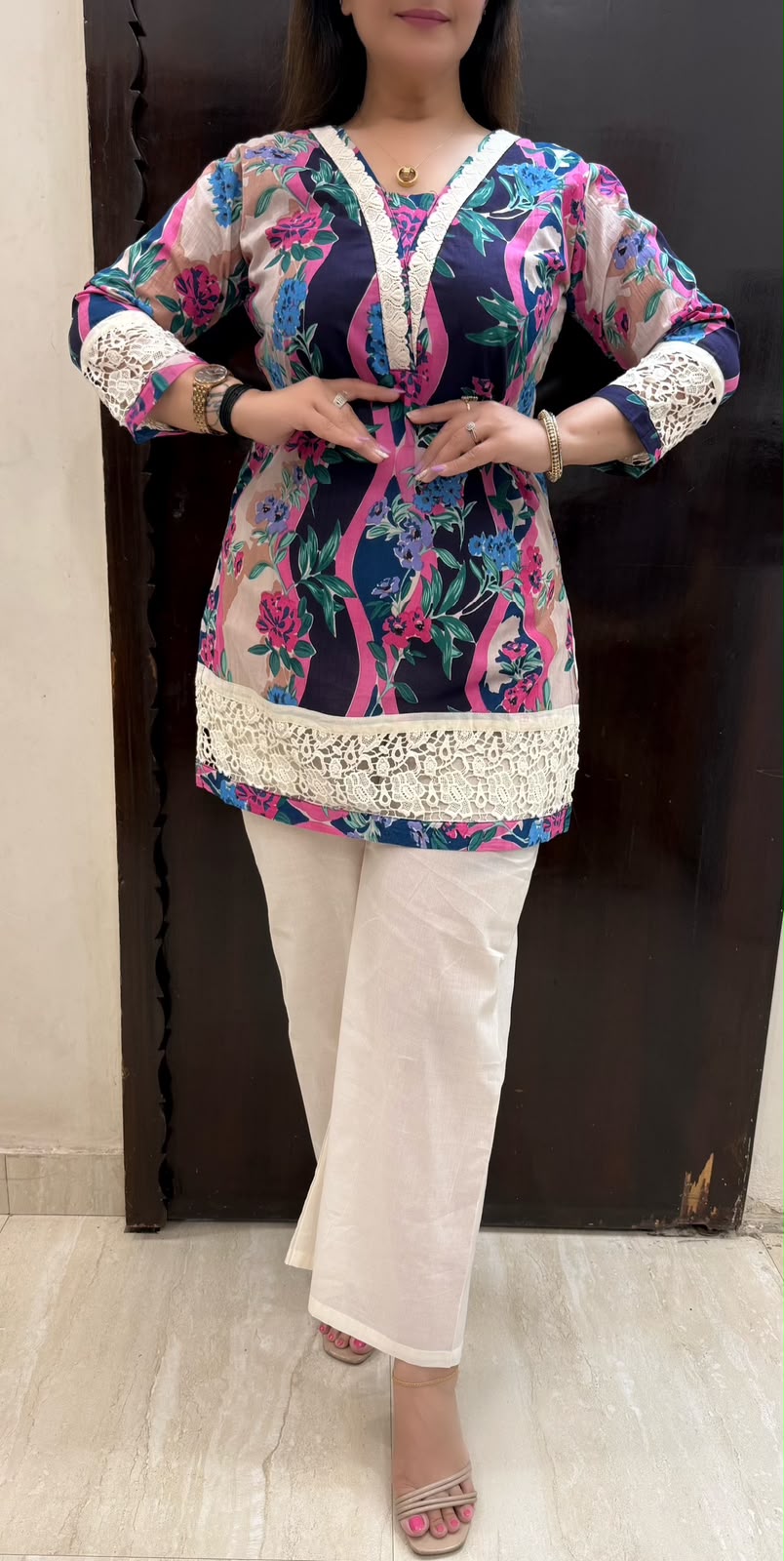SDC-TVC-2266. Mul Cotton 2 Piece Co-ord Set