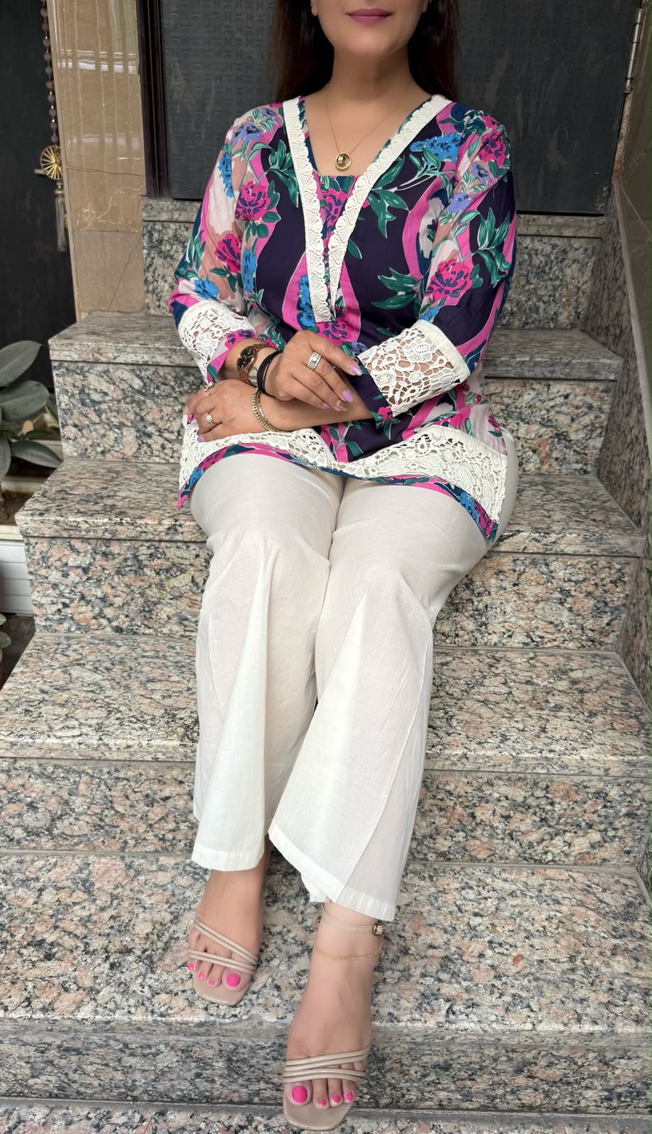 SDC-TVC-2266. Mul Cotton 2 Piece Co-ord Set