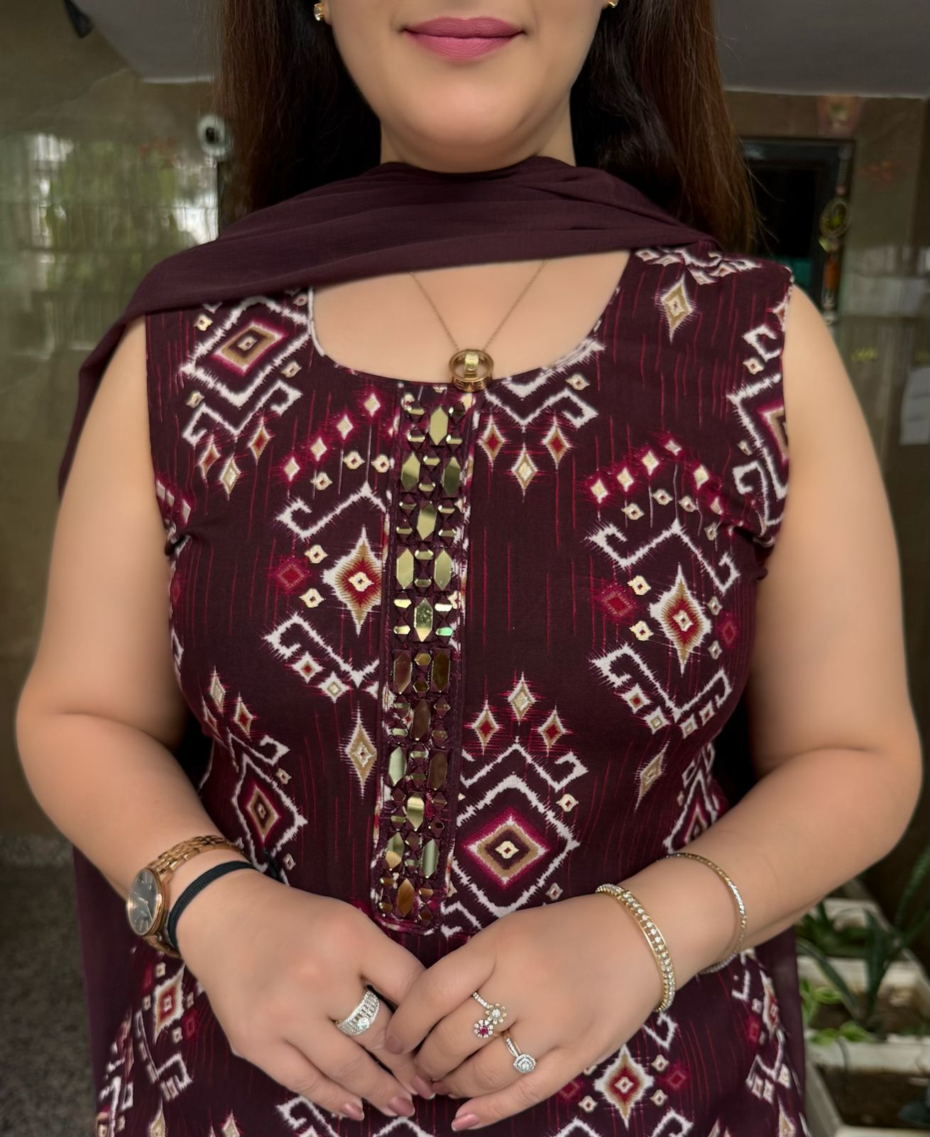 SDC-4804. Rayon 3 Piece Kurti Set
