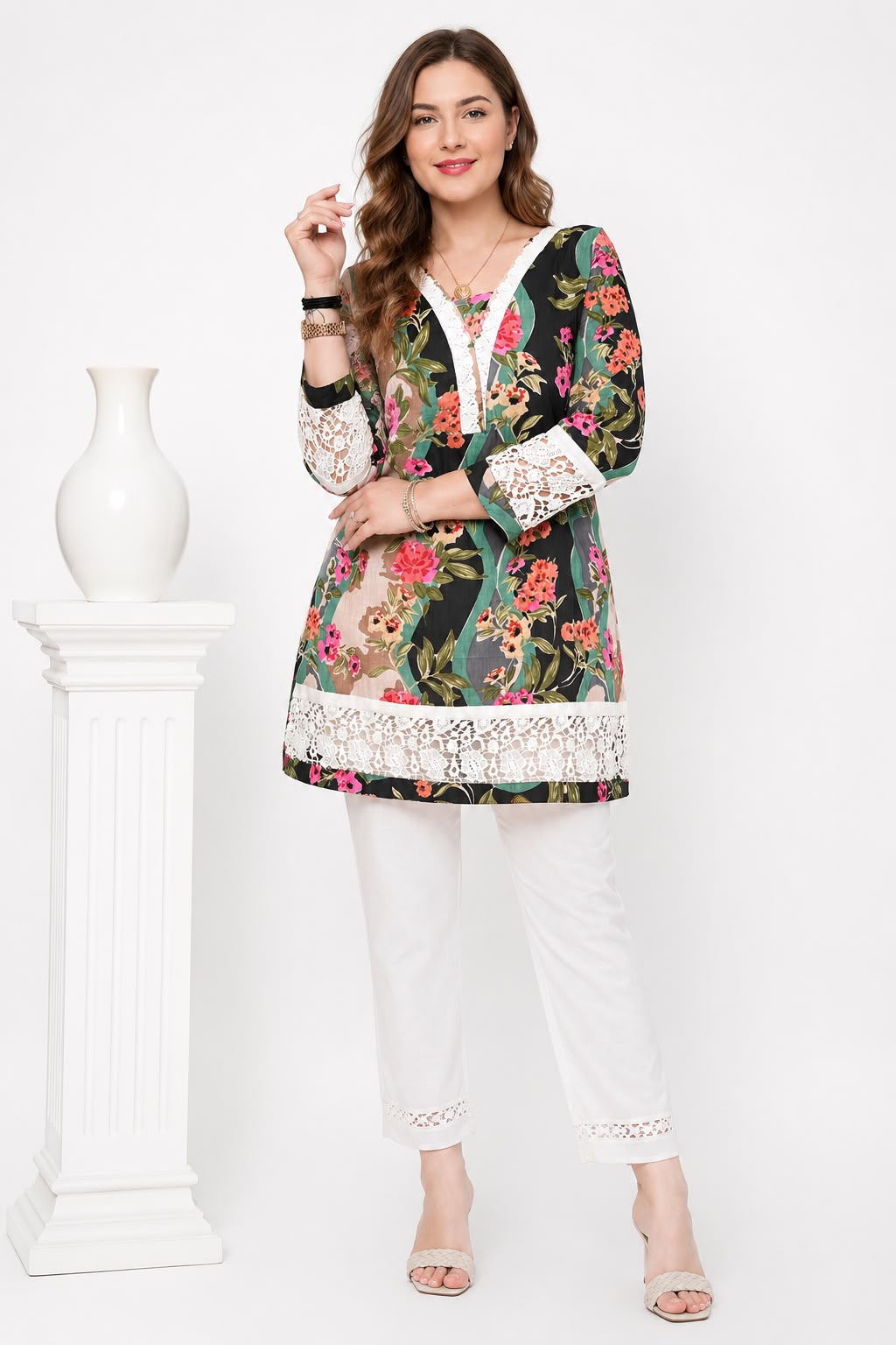 SDC-TVC-2265. Mul Cotton 2 Piece Co-ord Set